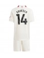 Manchester United Christian Eriksen #14 Alternativní dres pro děti 2023-24 Krátký Rukáv (+ trenýrky)